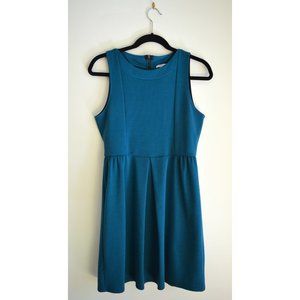 Teal Dress with black zipper
